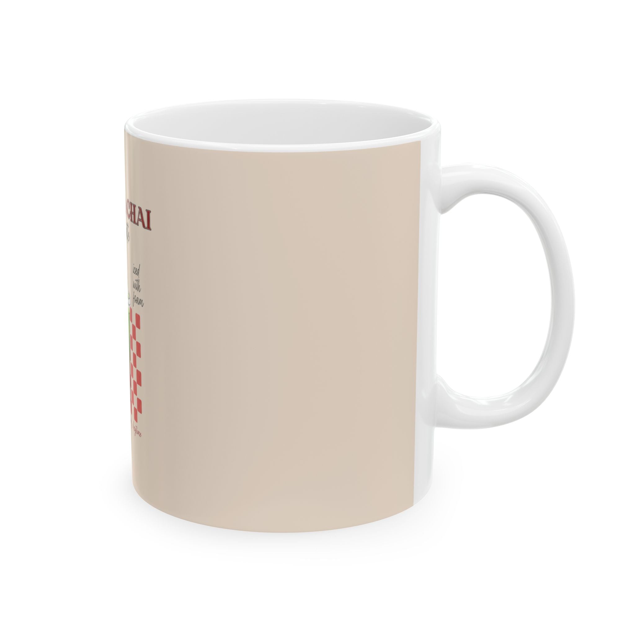 Matcha Chai Spiced Latte Ceramic Mug