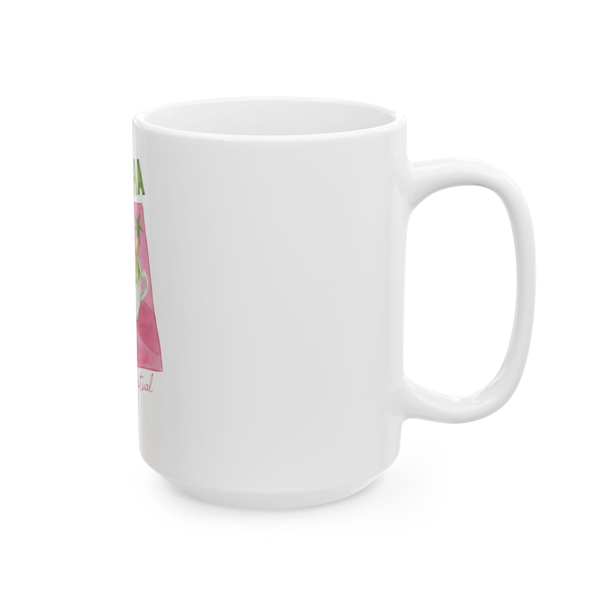 "Matcha Daily Ritual" Ceramic Coffee Tea Cup
