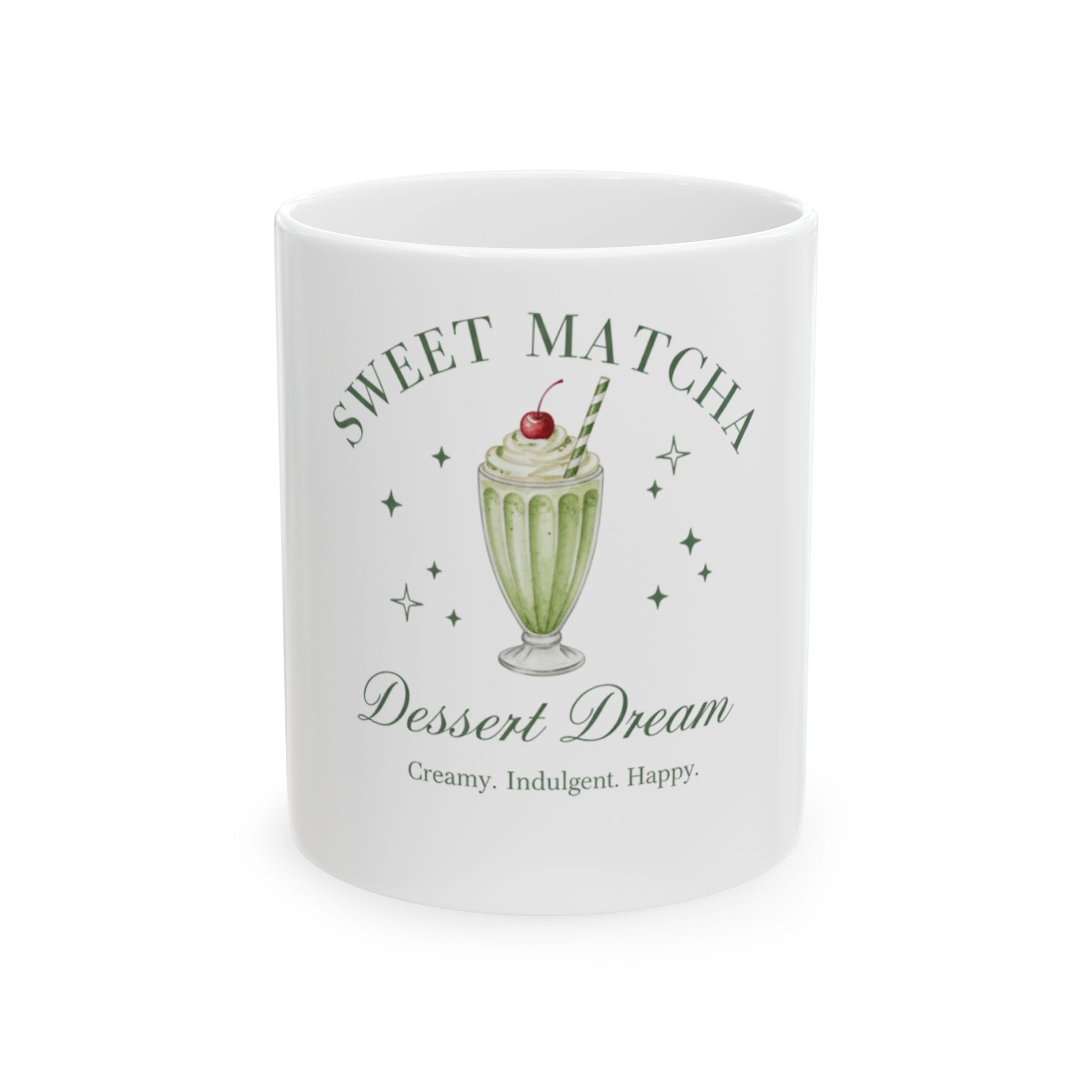 Sweet Matcha Dessert Dream Ceramic Mug