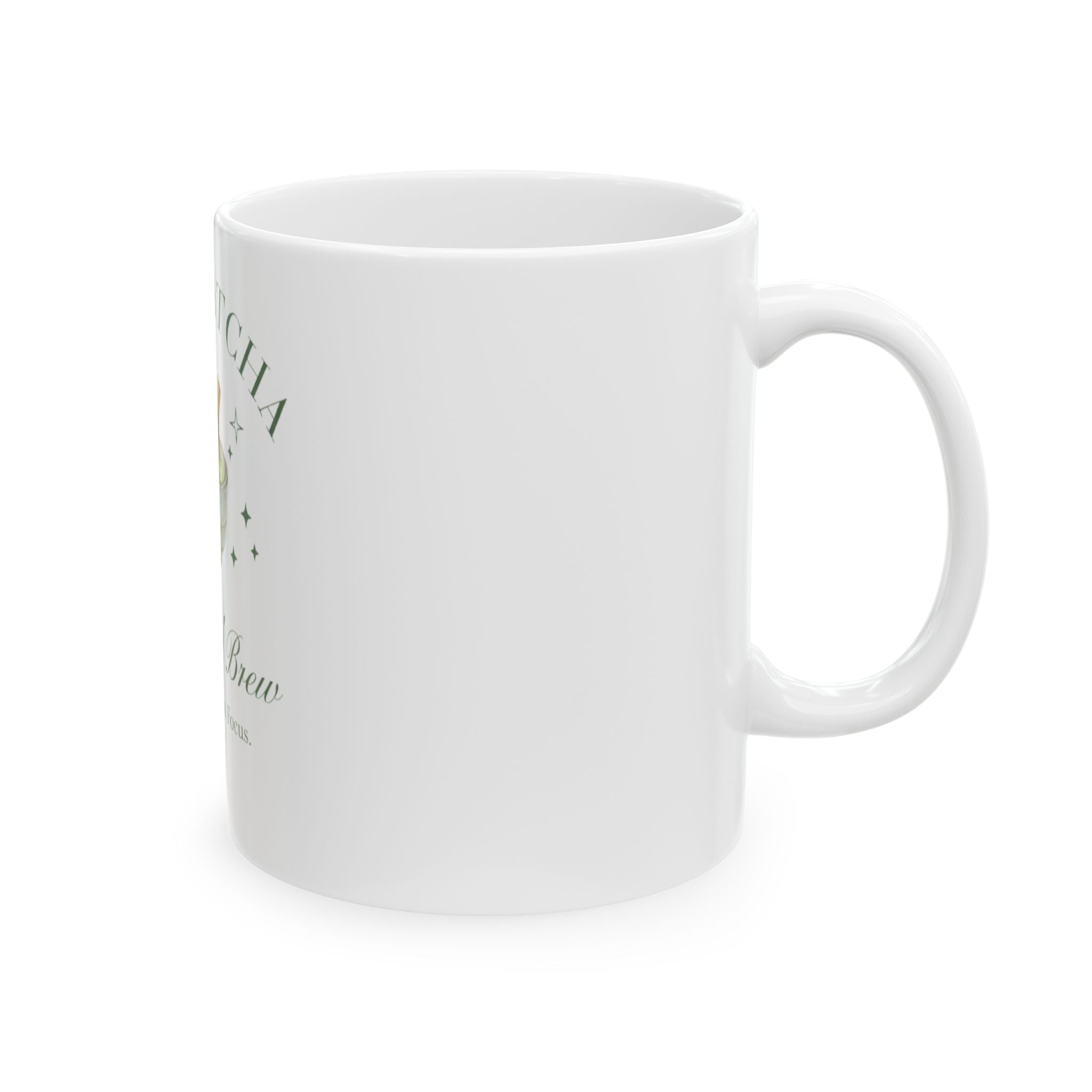 "Hot Matcha Mindful Brew" Tea Cup for Calm