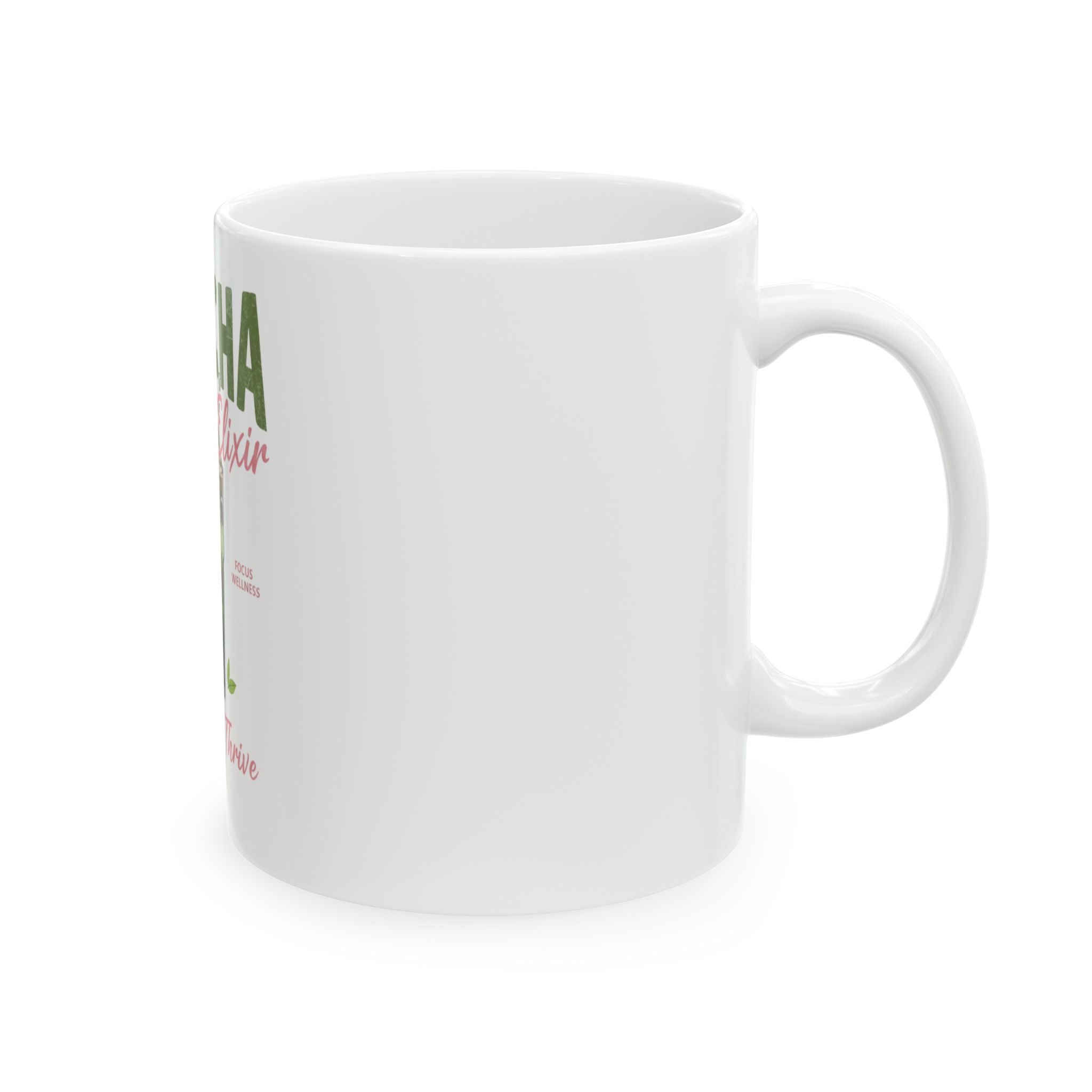 "Sip. Feel. Thrive." Ceramic Tea Cup