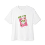 'Matcha' Cup Illustration Oversized T-Shirt