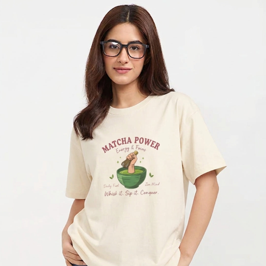 Cute Matcha Bowl Graphic T-Shirt