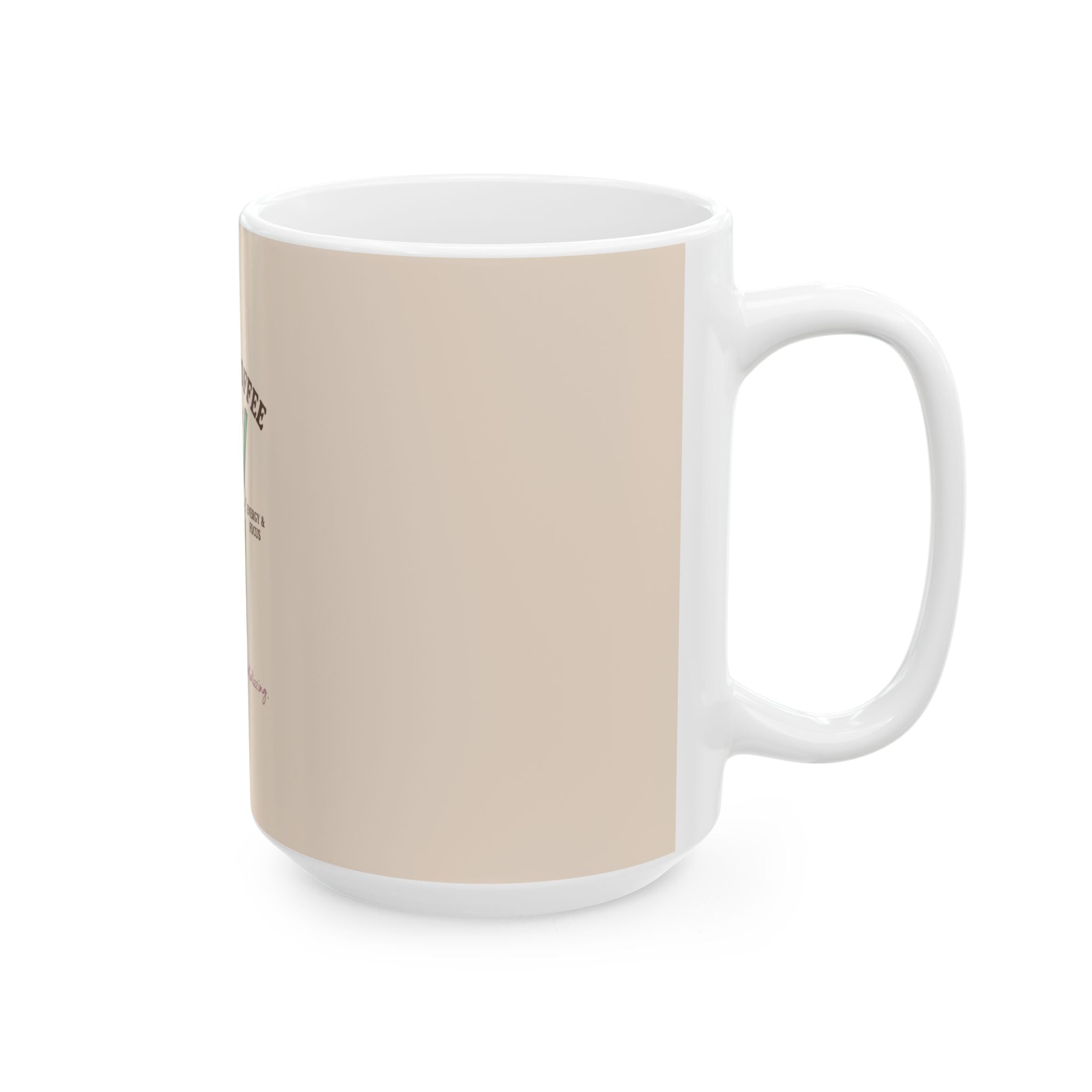 “Morning Boost” Ceramic Coffee Cup