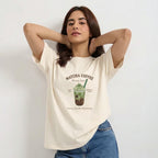 Iced Matcha Graphic Oversized T-Shirt