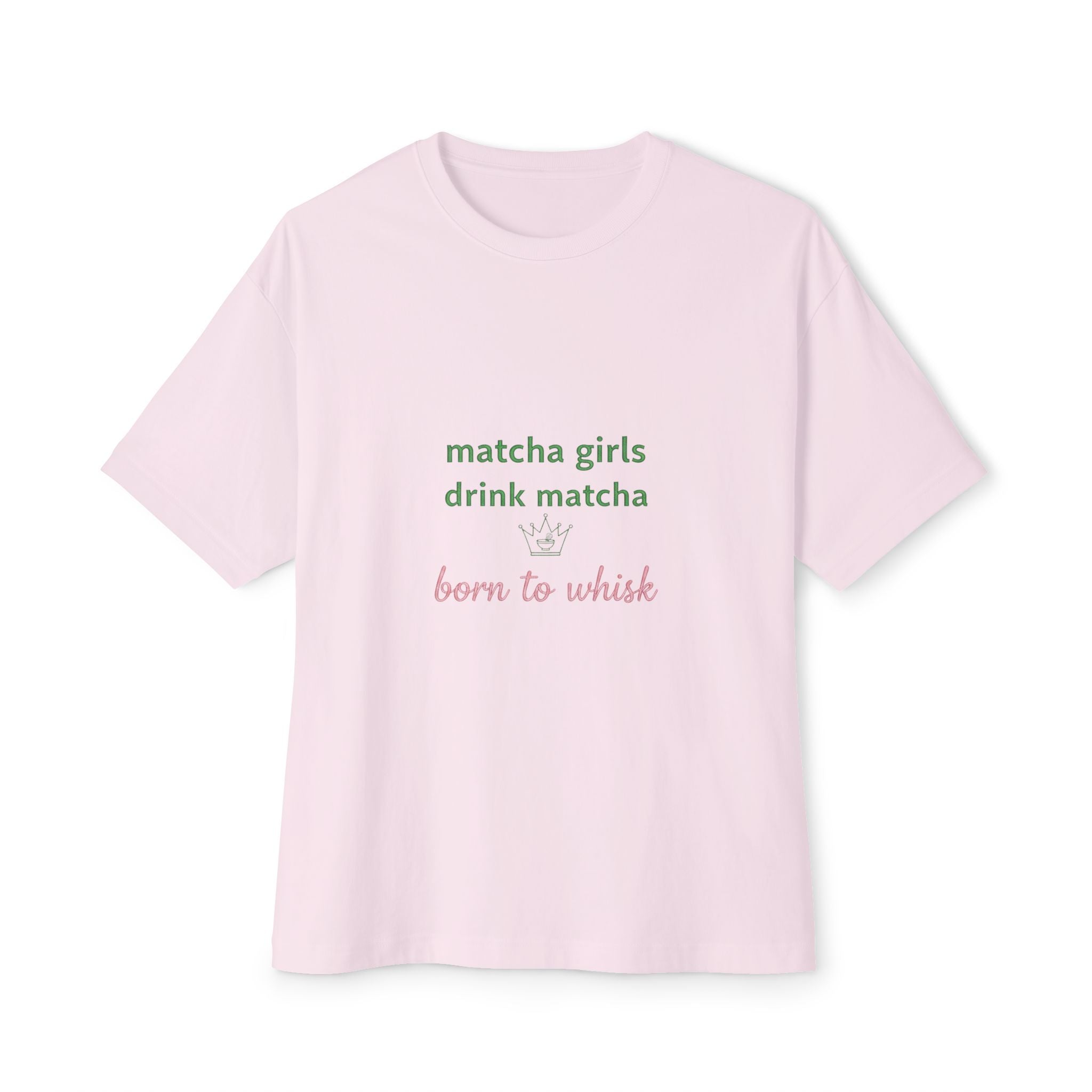 "born to whisk" Oversized Boxy Tee