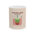 Matcha Chai Spiced Latte Ceramic Mug