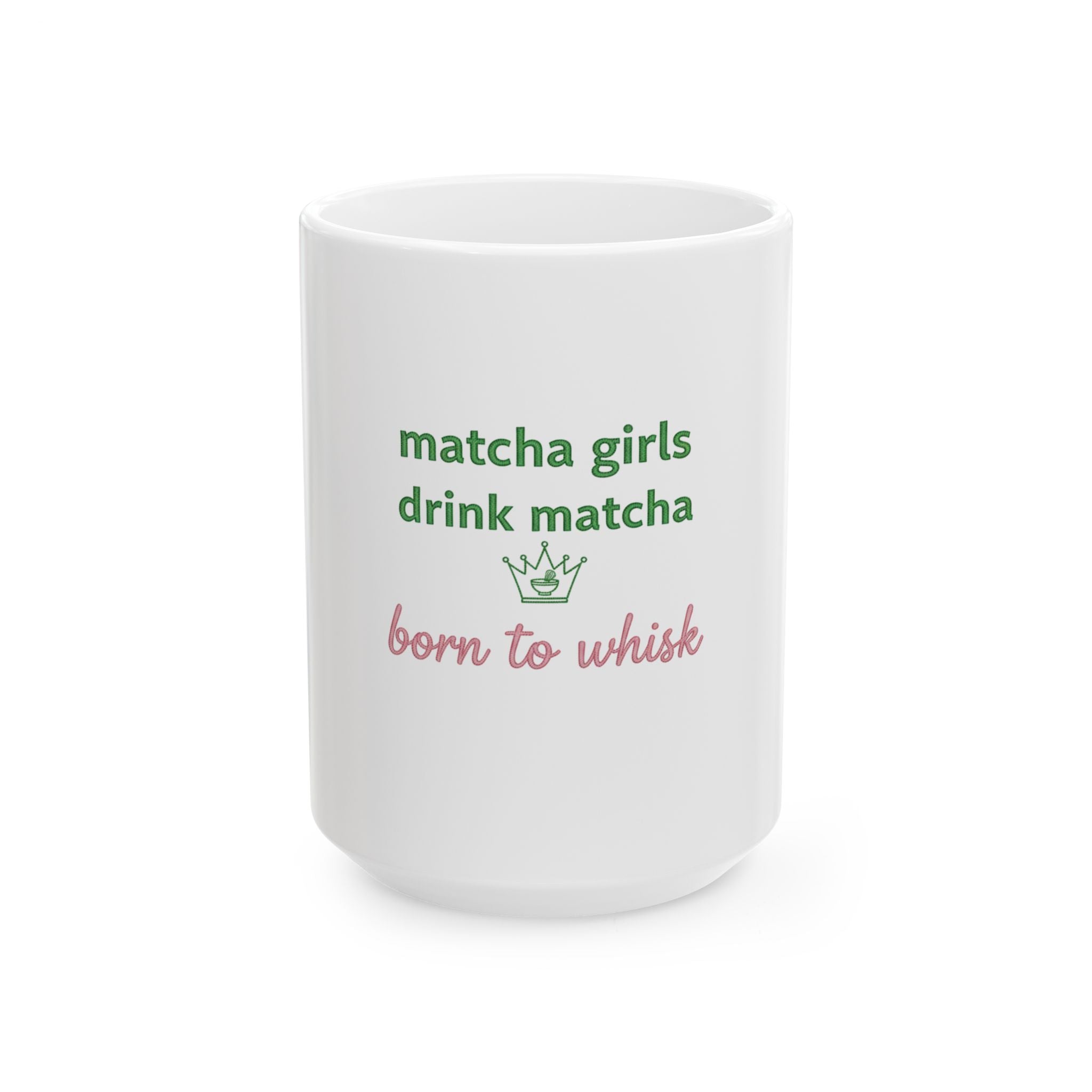 "Born to Whisk" Ceramic Tea Coffee Cup