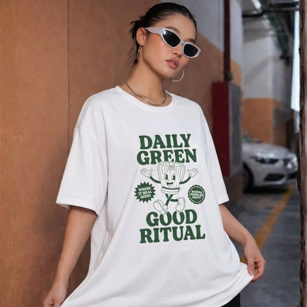 "Daily Green, Good Ritual" Graphic Tee