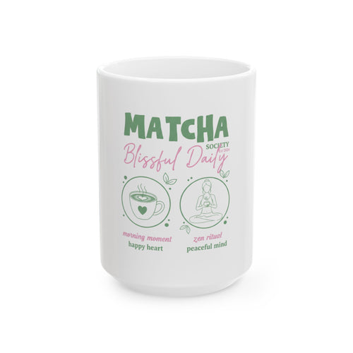 "Matcha Society" Green Tea Meditation Coffee Cup