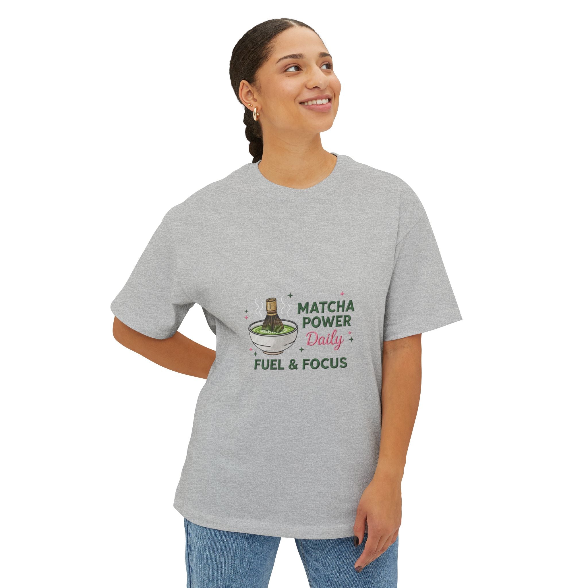 "Matcha Power Daily: Fuel & Focus" Graphic Shirt