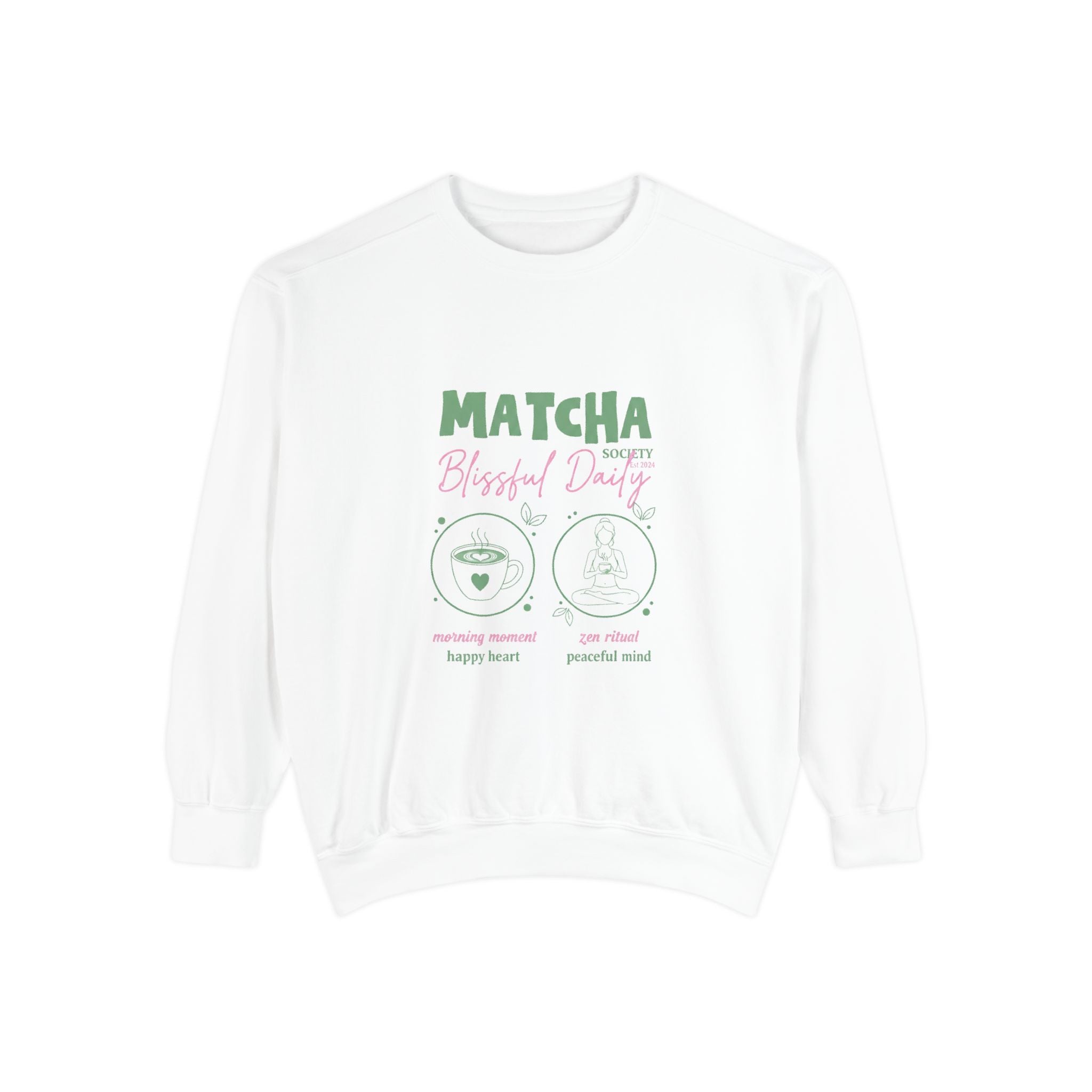 "Matcha Blissful Days" Graphic Crewneck