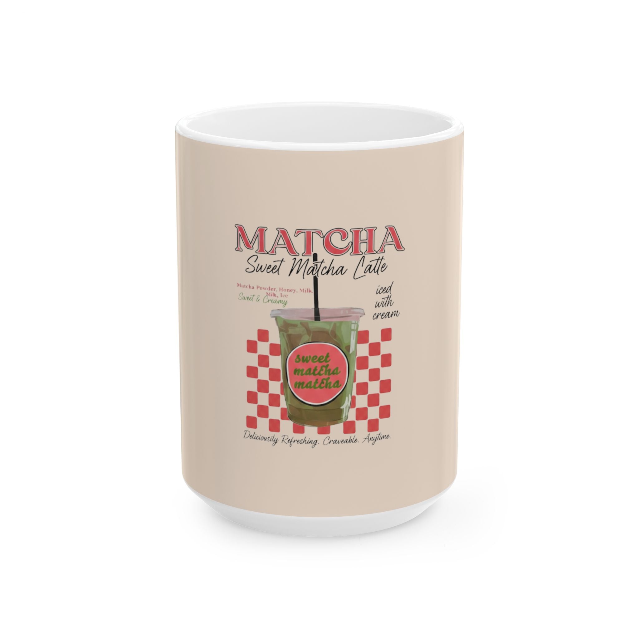 Matcha Sweet Matcha Latte Ceramic Mug