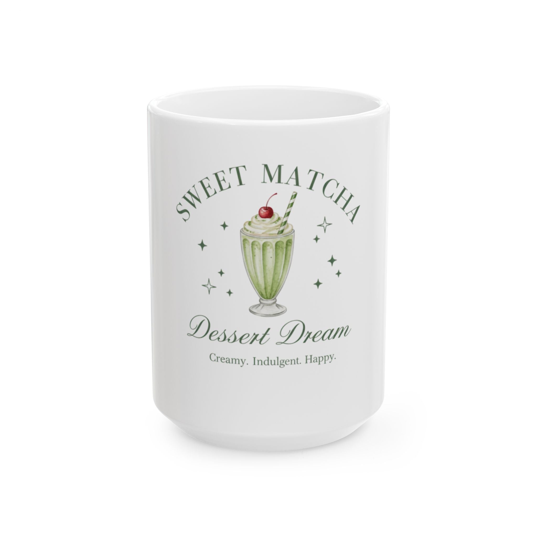 Sweet Matcha Dessert Dream Ceramic Mug
