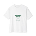 Minimal Green Tea Graphic Oversized T-Shirt