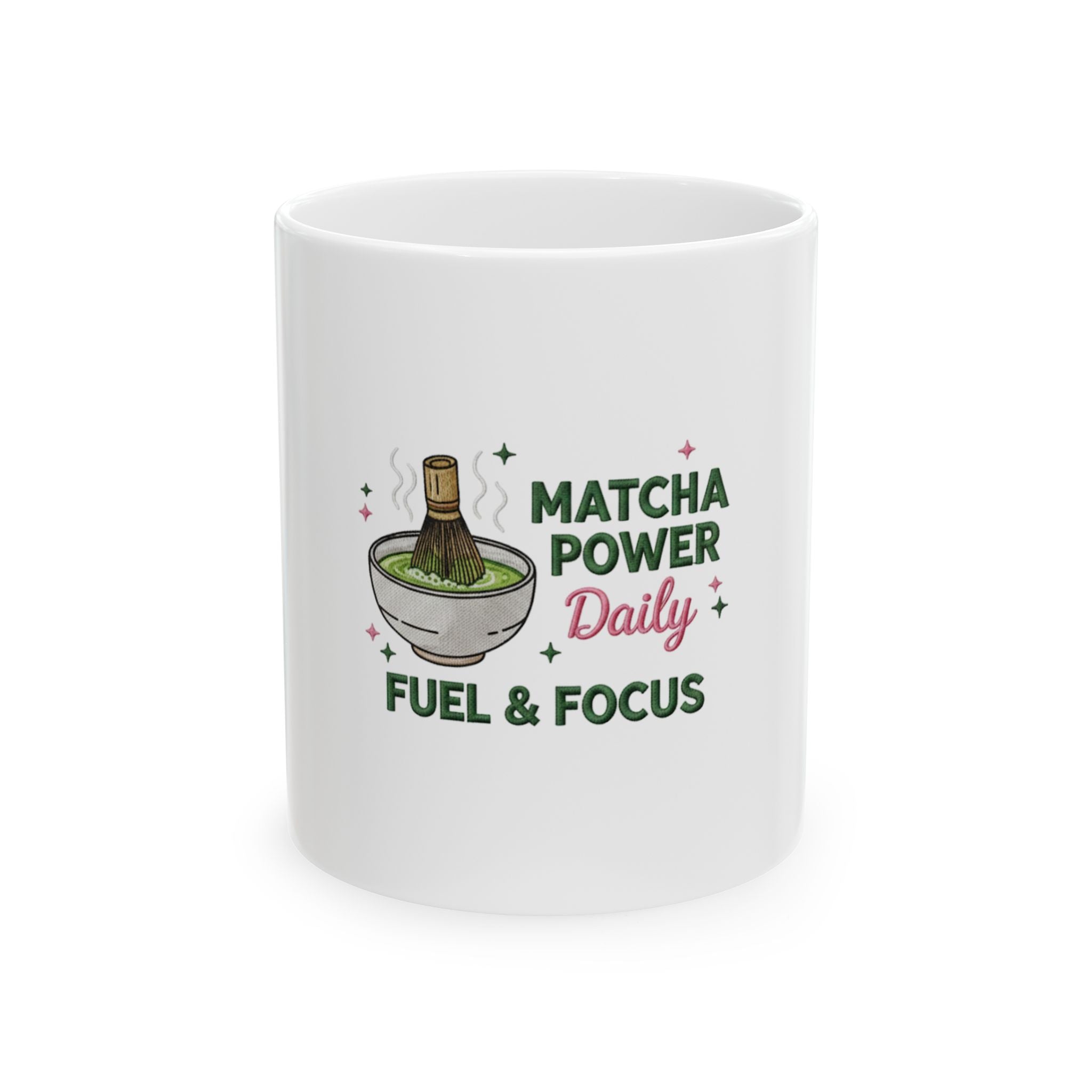 Matcha Power Daily Fuel & Focus Ceramic Mug