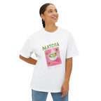'Matcha' Cup Illustration Oversized T-Shirt