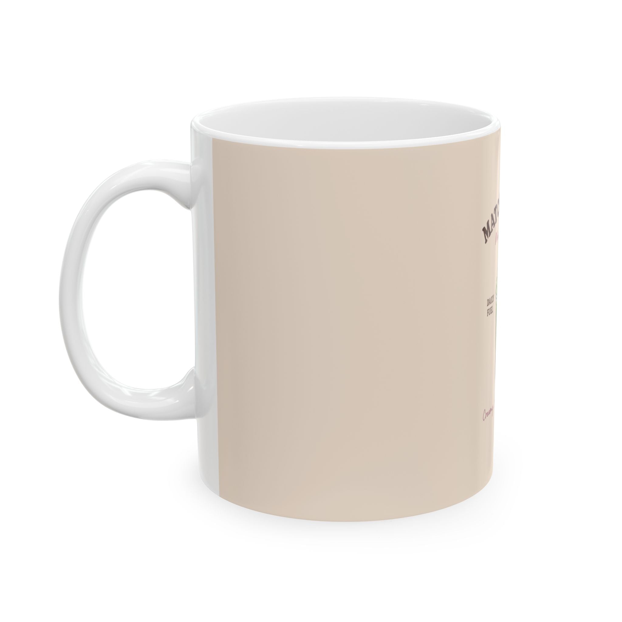 “Morning Boost” Ceramic Coffee Cup