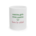 "Born to Whisk" Ceramic Tea Coffee Cup