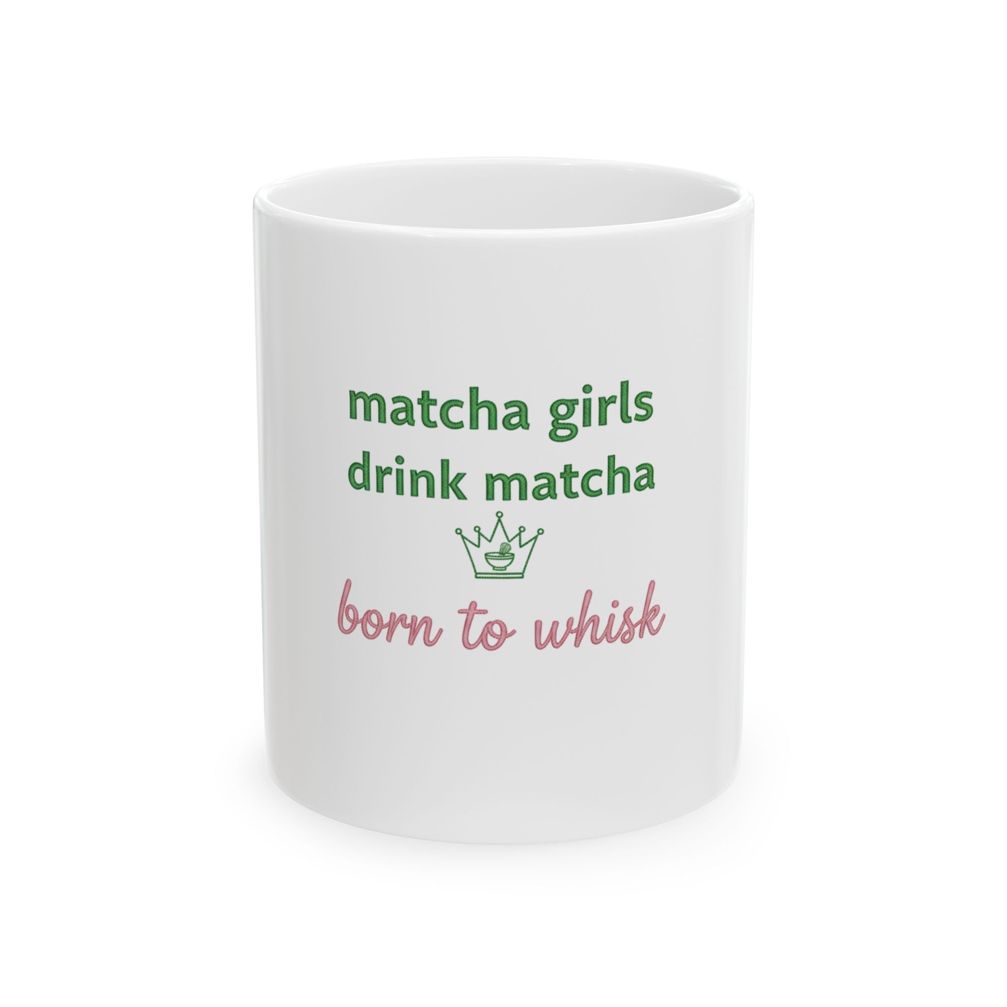 "Born to Whisk" Ceramic Tea Coffee Cup