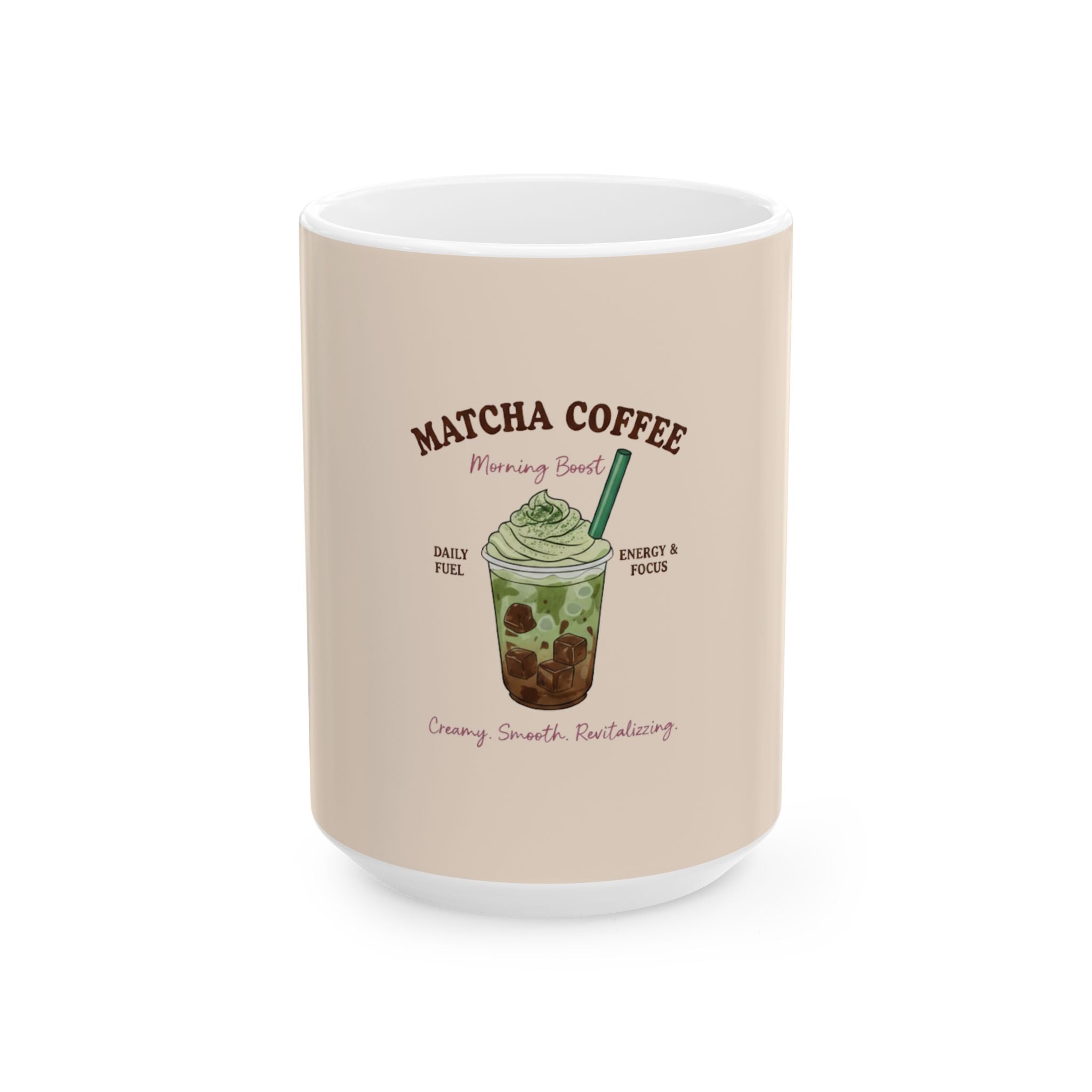 “Morning Boost” Ceramic Coffee Cup